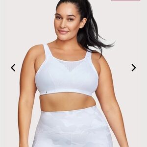 Glamorise Custom Control Sports Bra - White - 38C